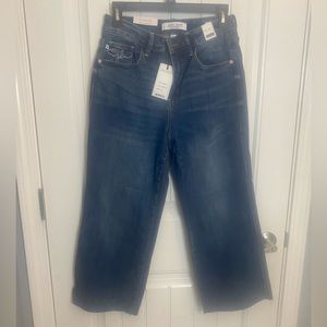 Judy Blue NWT wide leg cropped jeans